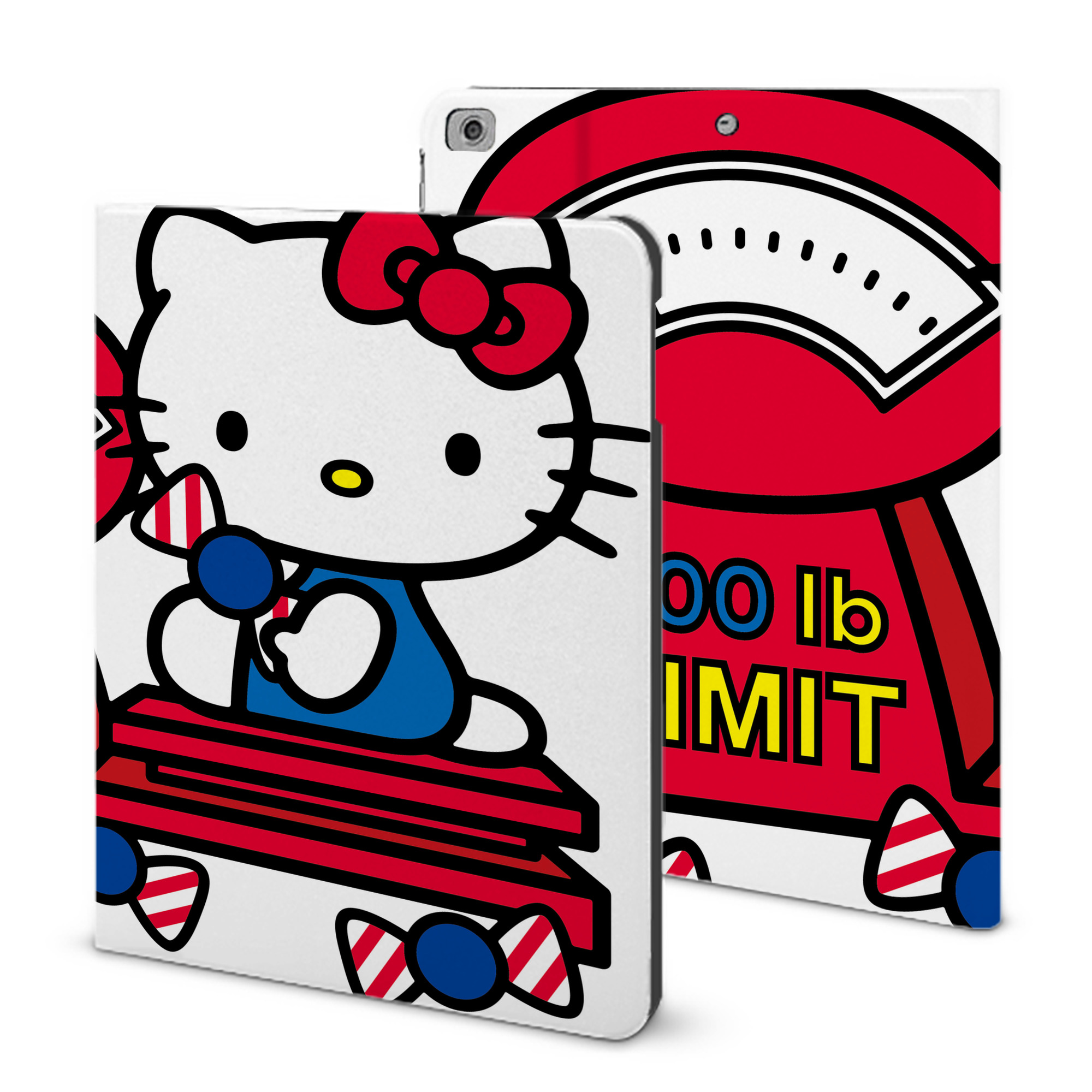 （画像用） Hello Kitty ハローキティ IPad ケース ブック型 PUレザー TPU 耐衝撃 軽量 薄型 ペン収納なし 全面保護 IPad 各モデル対応